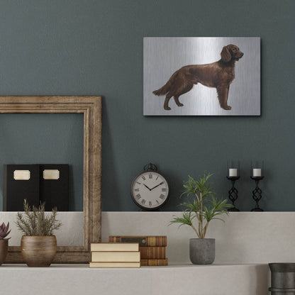 Luxe Metal Art 'Irish Setters' by Harro Maass, Metal Wall Art,16x12