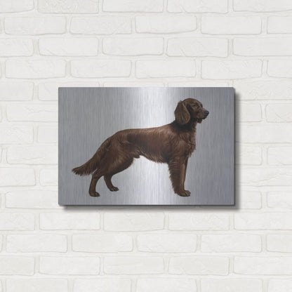 Luxe Metal Art 'Irish Setters' by Harro Maass, Metal Wall Art,24x16