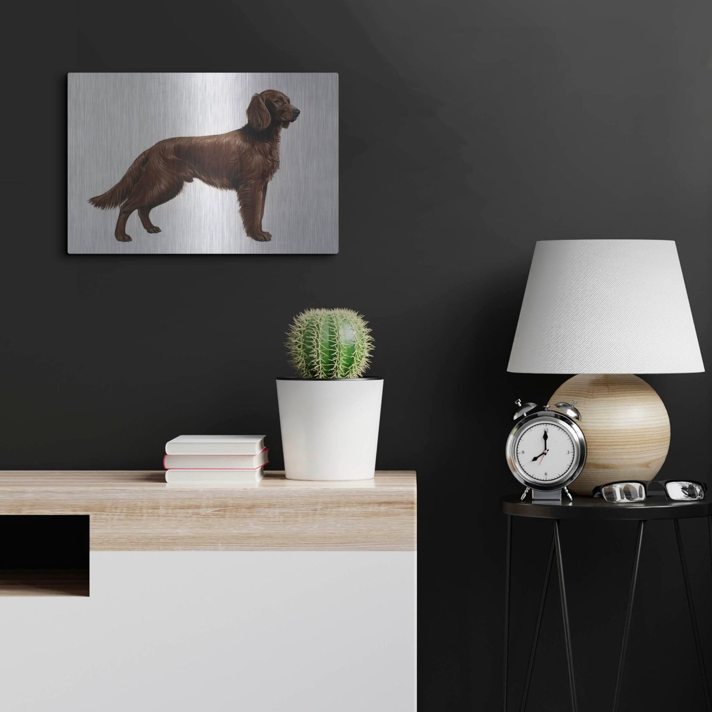 Luxe Metal Art 'Irish Setters' by Harro Maass, Metal Wall Art,24x16