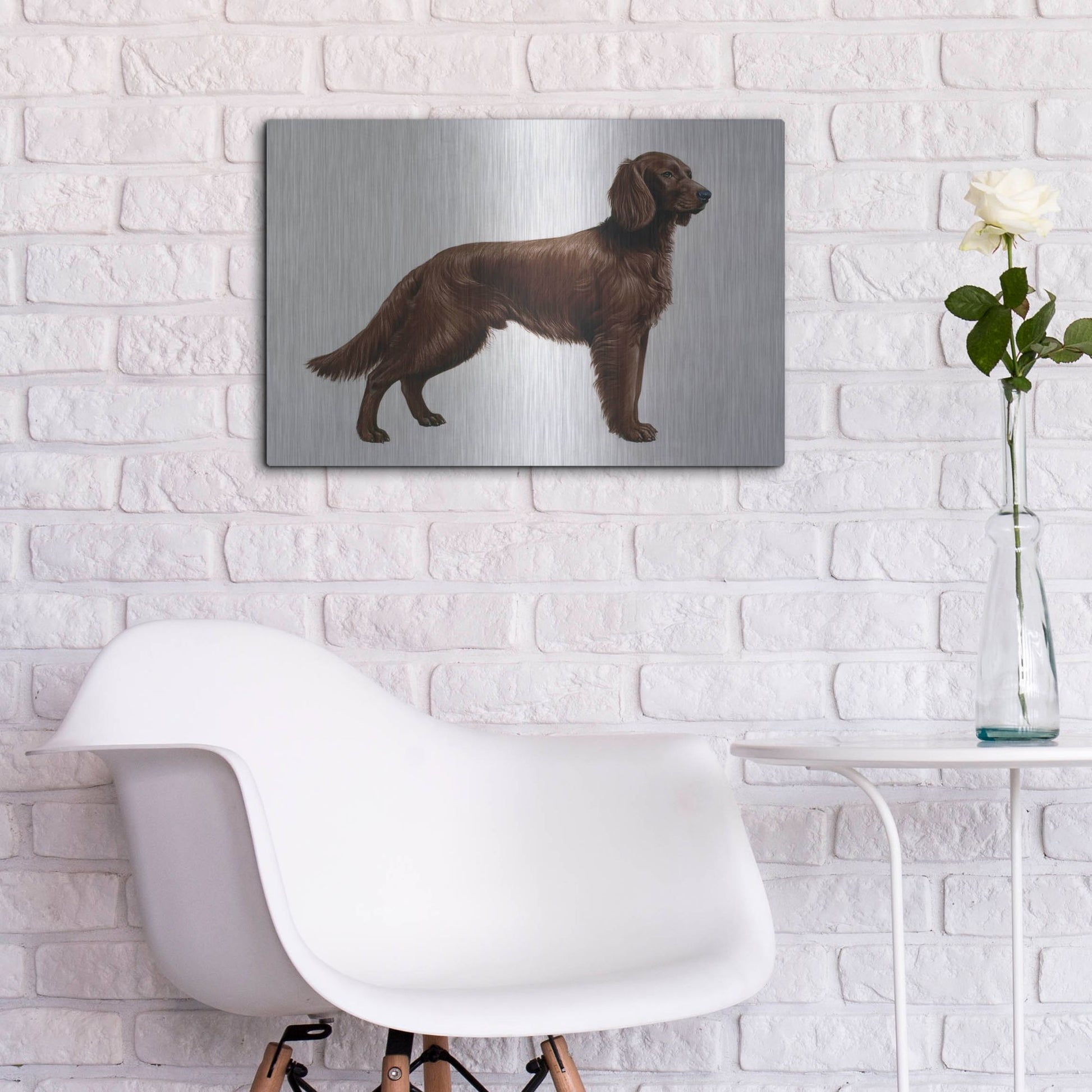 Luxe Metal Art 'Irish Setters' by Harro Maass, Metal Wall Art,24x16