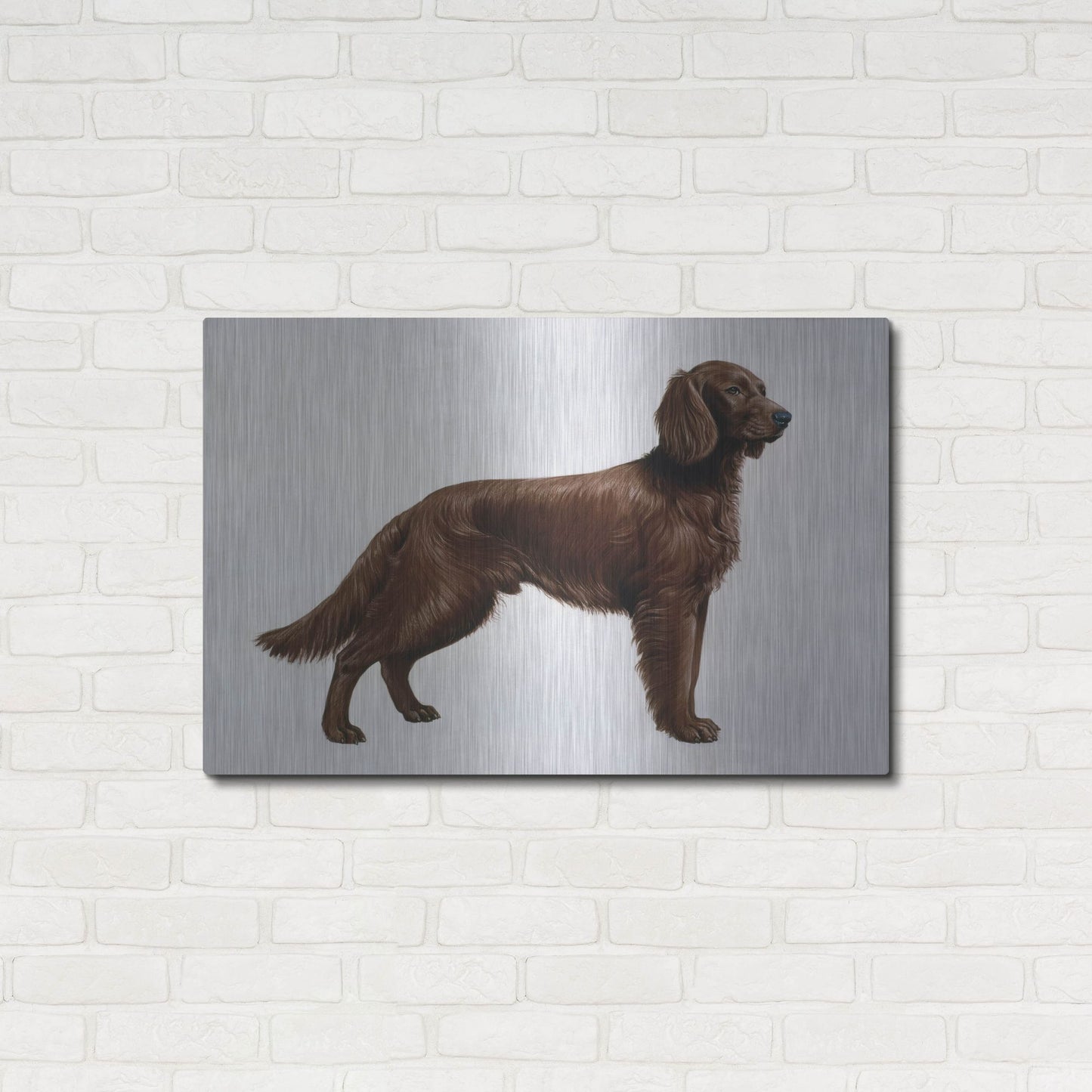 Luxe Metal Art 'Irish Setters' by Harro Maass, Metal Wall Art,36x24