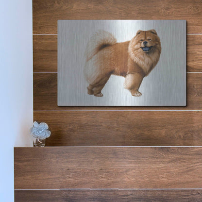 Luxe Metal Art 'Chow Chow' by Harro Maass, Metal Wall Art,16x12