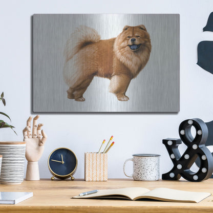 Luxe Metal Art 'Chow Chow' by Harro Maass, Metal Wall Art,16x12