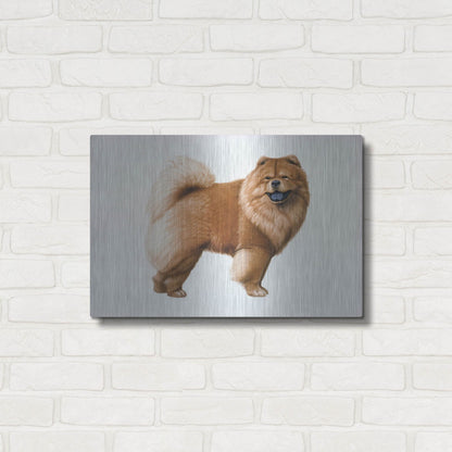 Luxe Metal Art 'Chow Chow' by Harro Maass, Metal Wall Art,24x16