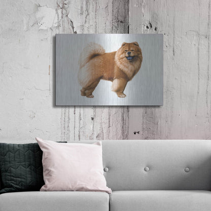 Luxe Metal Art 'Chow Chow' by Harro Maass, Metal Wall Art,36x24