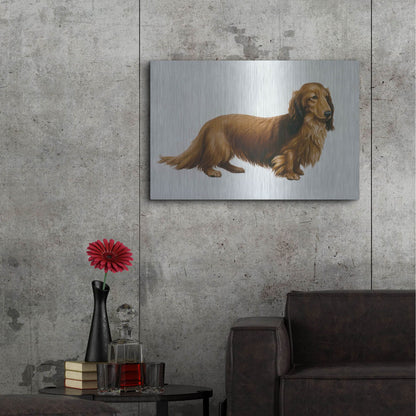 Luxe Metal Art 'Dachsund' by Harro Maass, Metal Wall Art,36x24