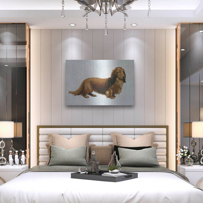 Luxe Metal Art 'Dachsund' by Harro Maass, Metal Wall Art,36x24