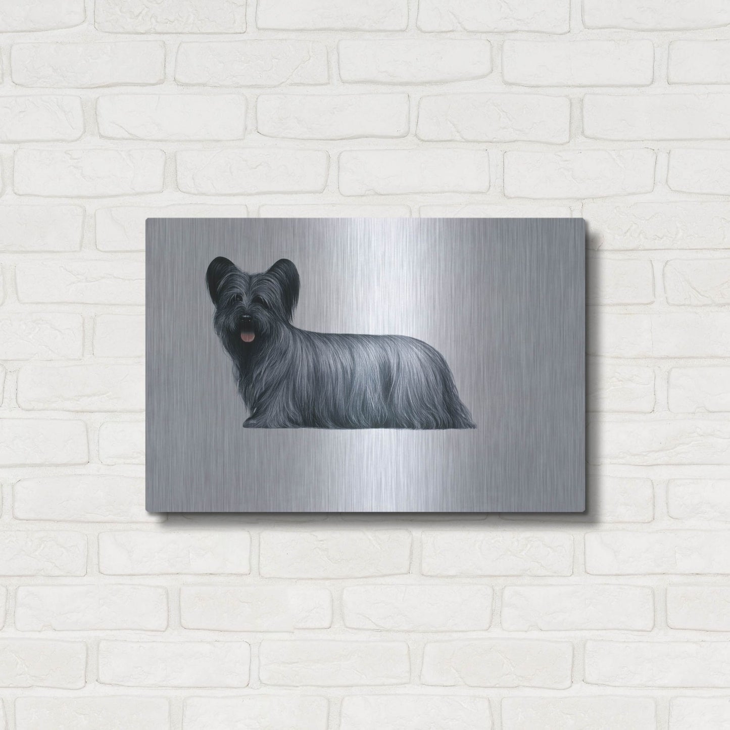 Luxe Metal Art 'Sky Terrier' by Harro Maass, Metal Wall Art,24x16