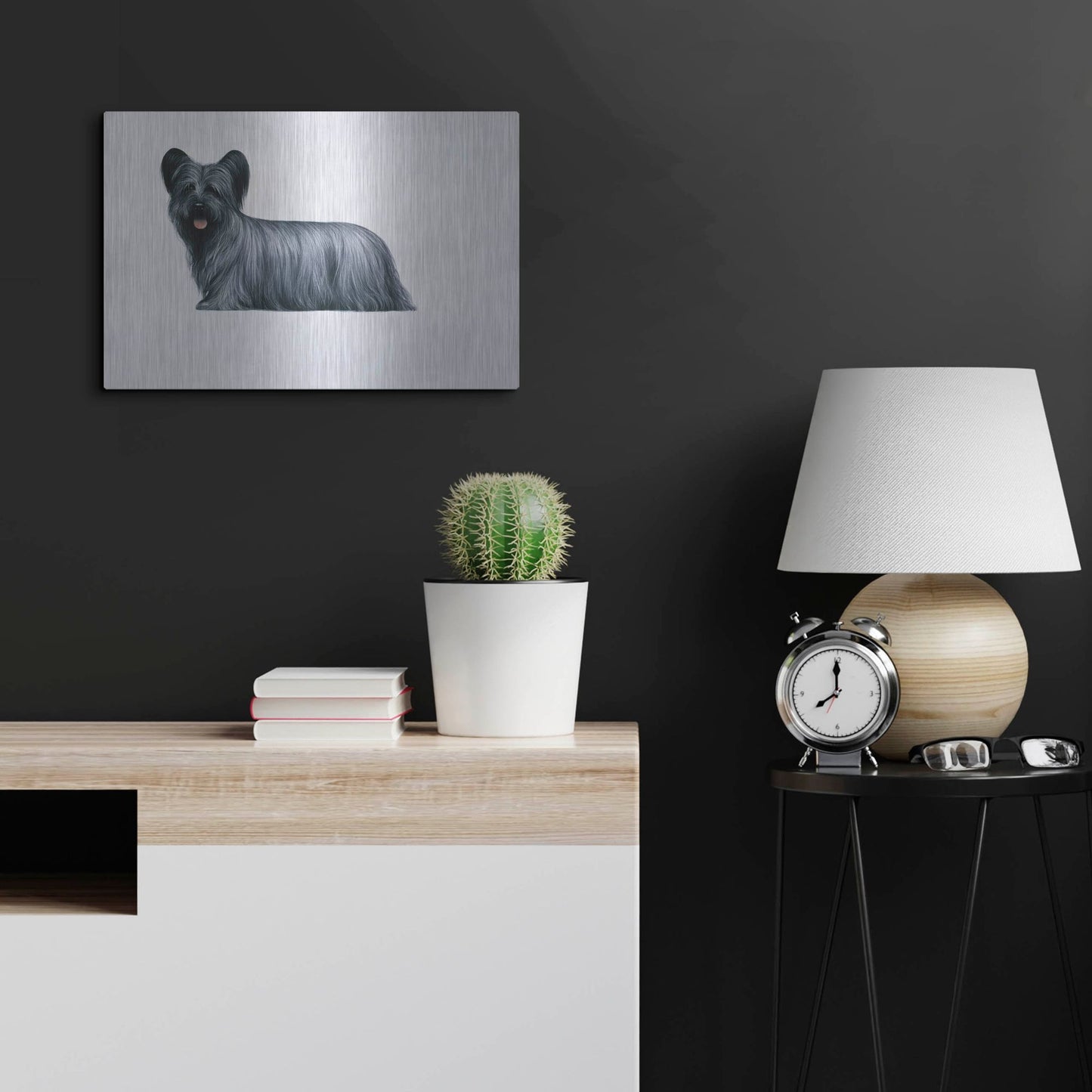 Luxe Metal Art 'Sky Terrier' by Harro Maass, Metal Wall Art,24x16