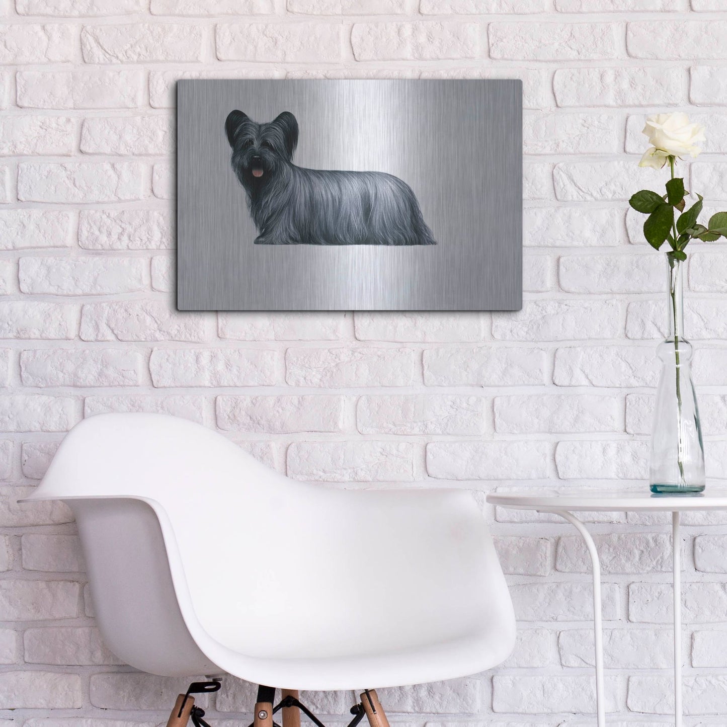 Luxe Metal Art 'Sky Terrier' by Harro Maass, Metal Wall Art,24x16