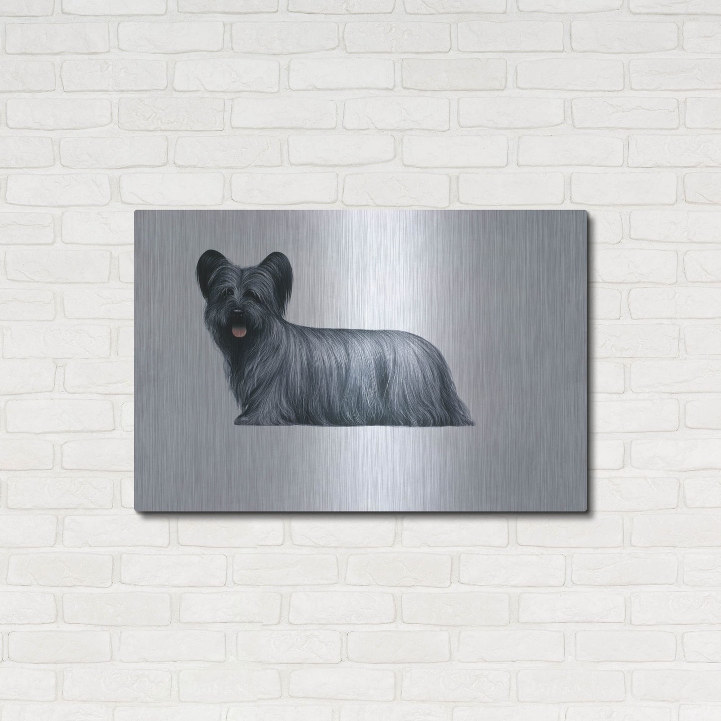 Luxe Metal Art 'Sky Terrier' by Harro Maass, Metal Wall Art,36x24