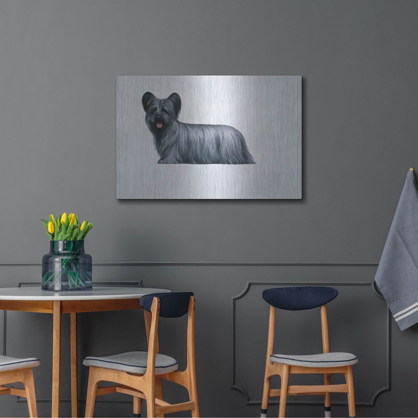 Luxe Metal Art 'Sky Terrier' by Harro Maass, Metal Wall Art,36x24