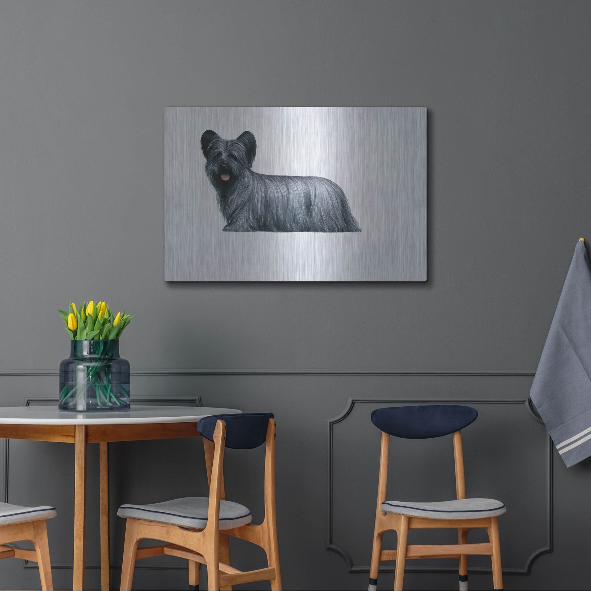 Luxe Metal Art 'Sky Terrier' by Harro Maass, Metal Wall Art,36x24
