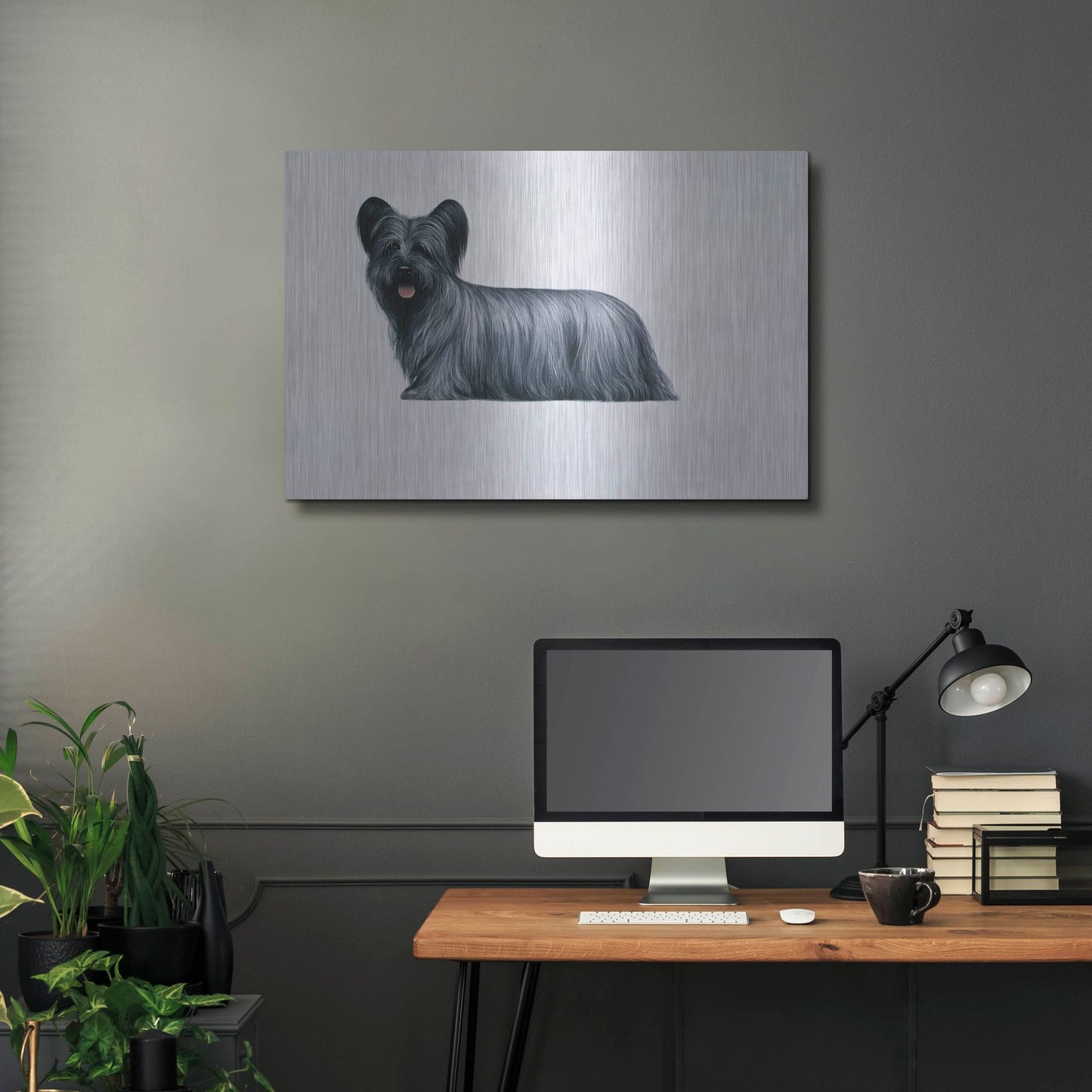 Luxe Metal Art 'Sky Terrier' by Harro Maass, Metal Wall Art,36x24