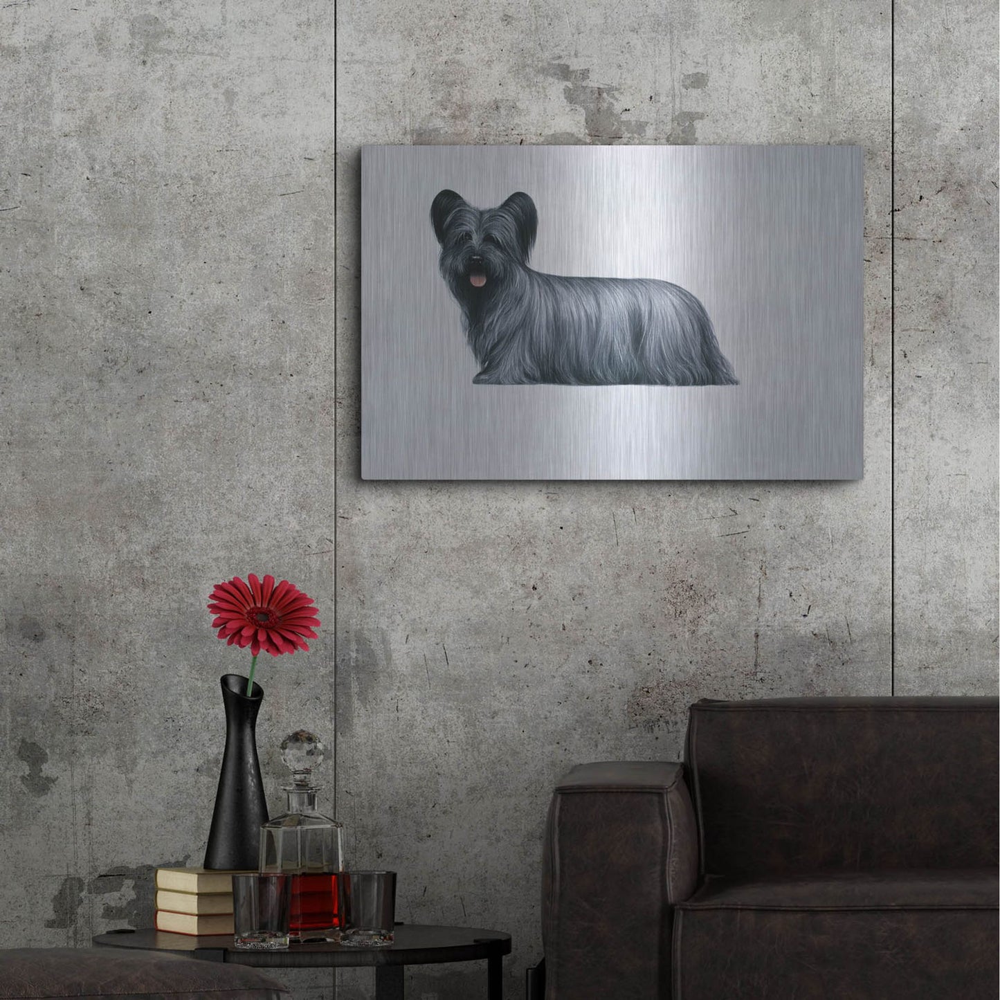 Luxe Metal Art 'Sky Terrier' by Harro Maass, Metal Wall Art,36x24