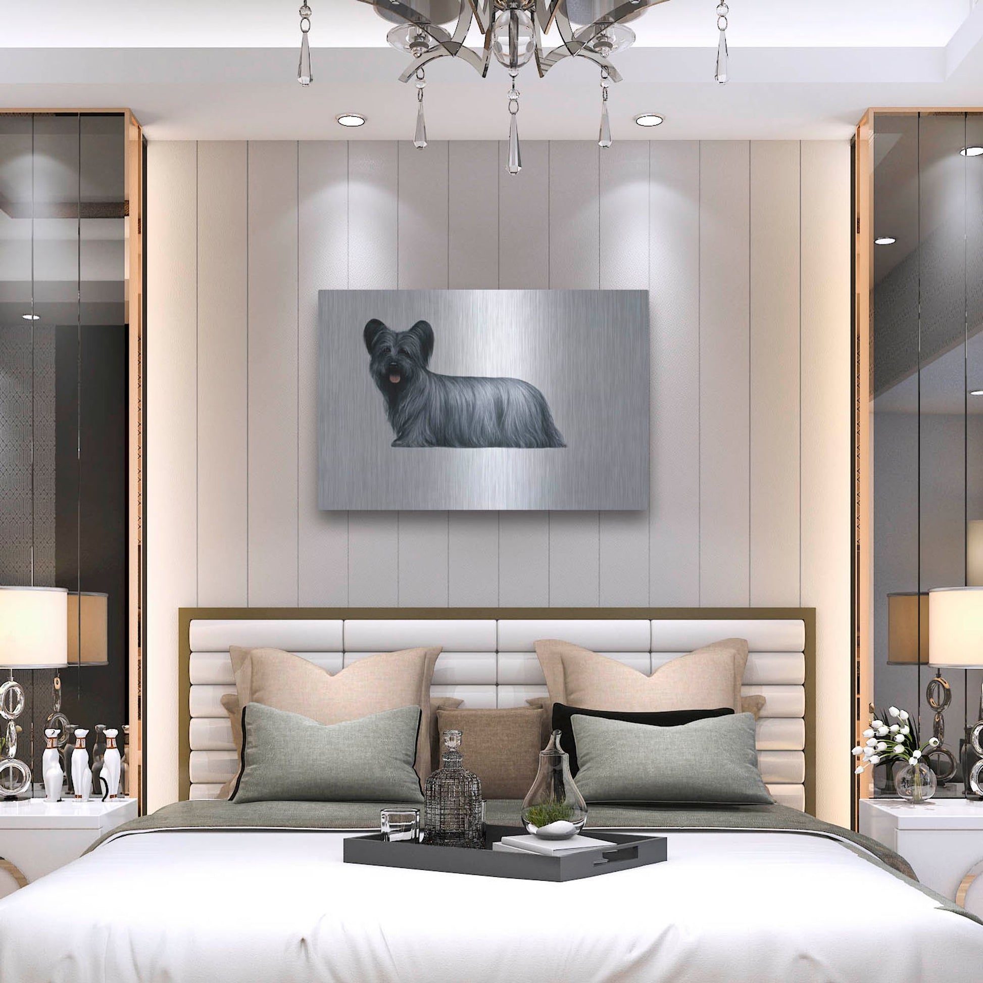 Luxe Metal Art 'Sky Terrier' by Harro Maass, Metal Wall Art,36x24