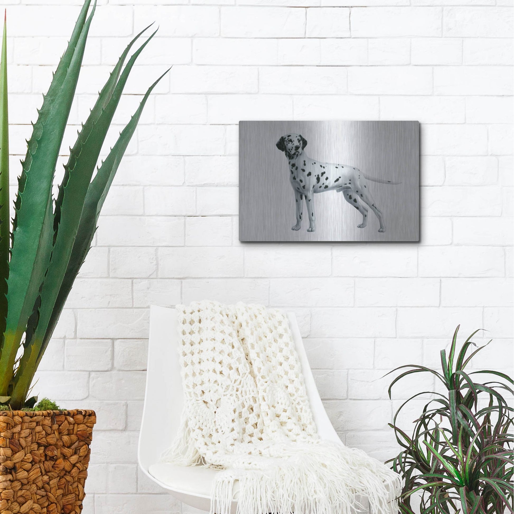 Luxe Metal Art 'Dalmatian' by Harro Maass, Metal Wall Art,16x12