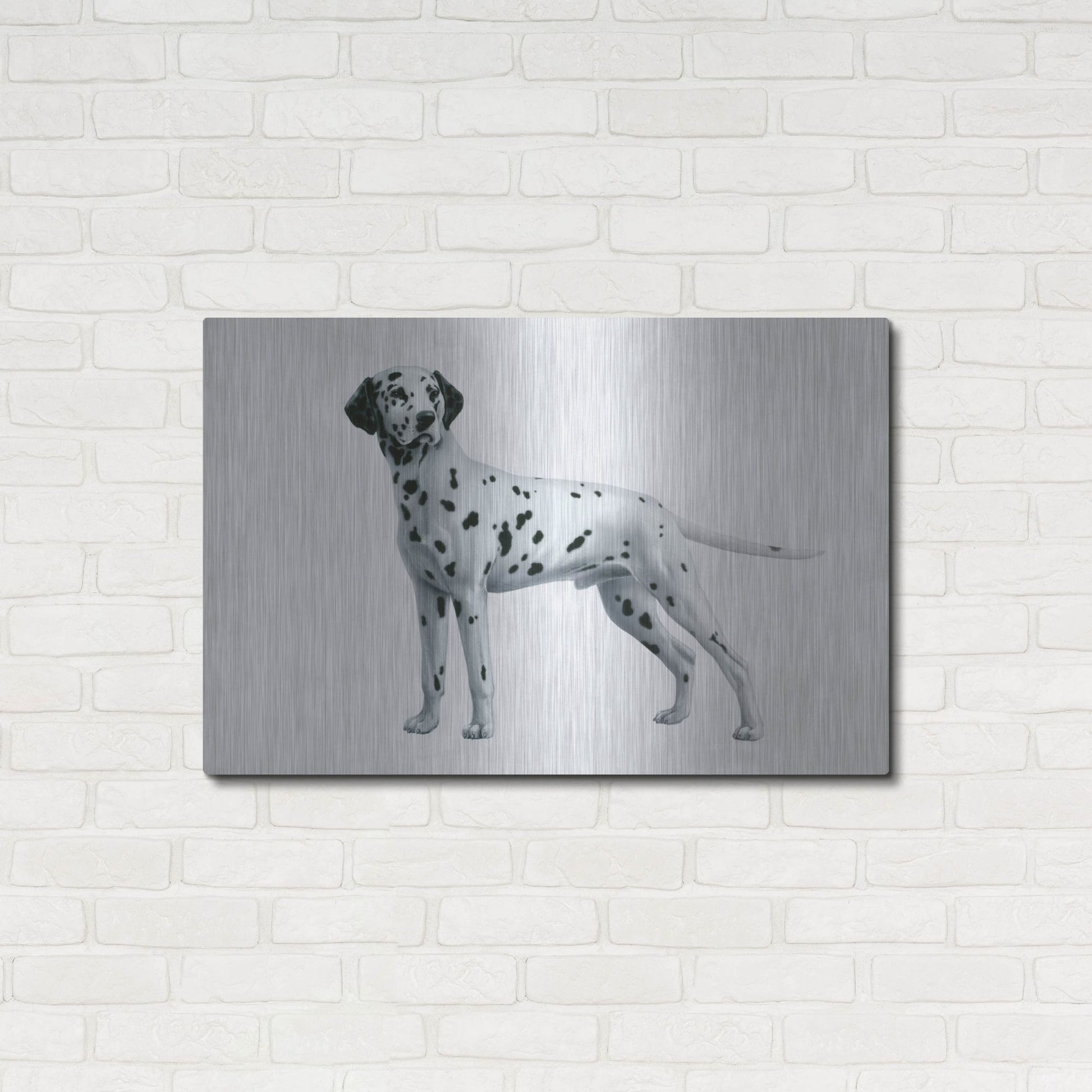 Luxe Metal Art 'Dalmatian' by Harro Maass, Metal Wall Art,36x24