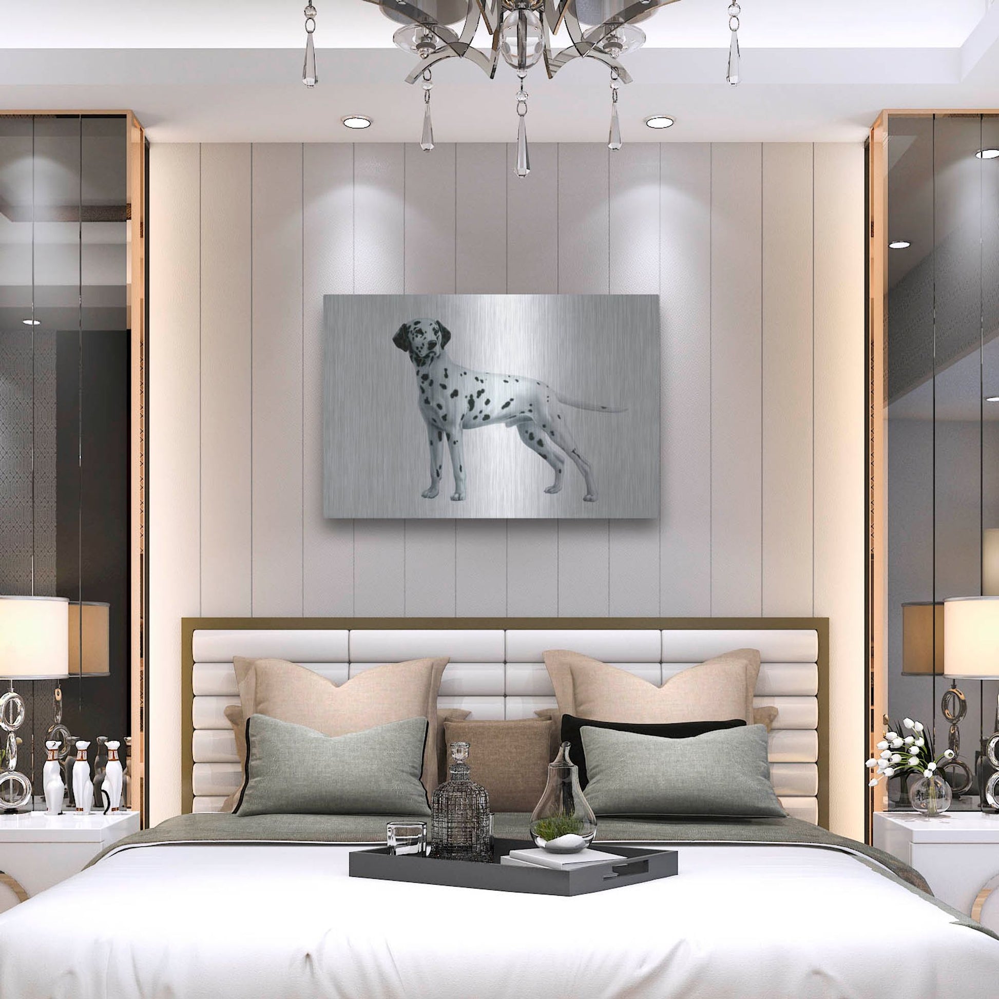 Luxe Metal Art 'Dalmatian' by Harro Maass, Metal Wall Art,36x24