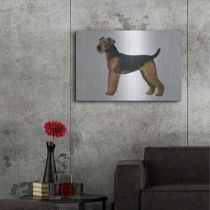 Luxe Metal Art 'Airdale Terrier' by Harro Maass, Metal Wall Art,36x24