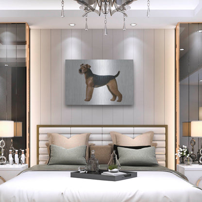 Luxe Metal Art 'Airdale Terrier' by Harro Maass, Metal Wall Art,36x24