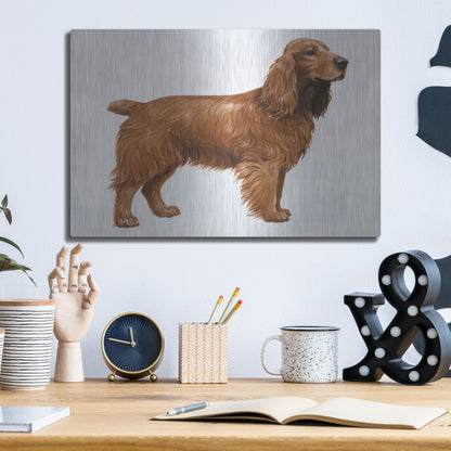 Luxe Metal Art 'Cocker Spaniel' by Harro Maass, Metal Wall Art,16x12