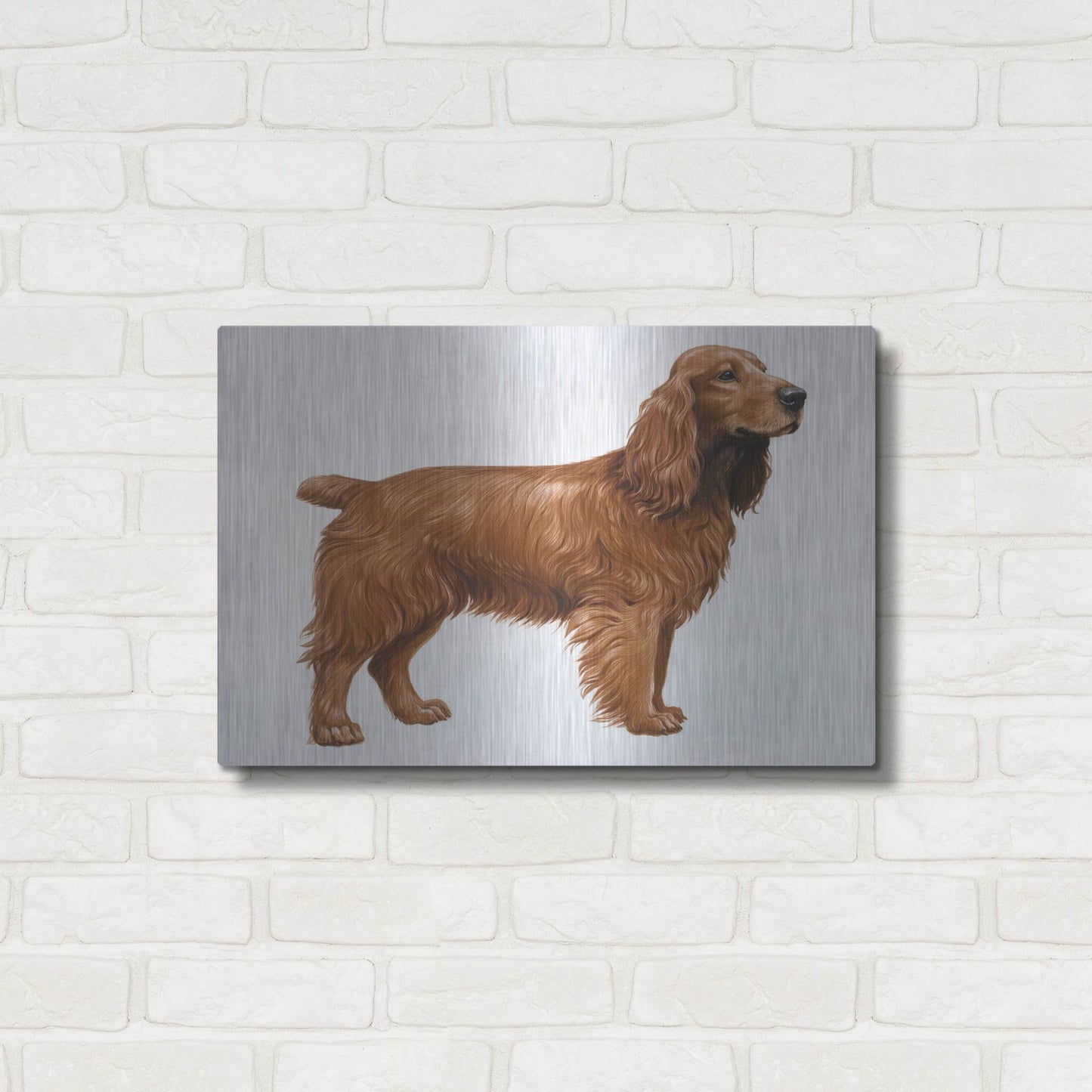Luxe Metal Art 'Cocker Spaniel' by Harro Maass, Metal Wall Art,24x16