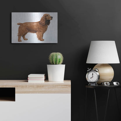 Luxe Metal Art 'Cocker Spaniel' by Harro Maass, Metal Wall Art,24x16