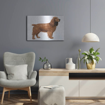 Luxe Metal Art 'Cocker Spaniel' by Harro Maass, Metal Wall Art,24x16