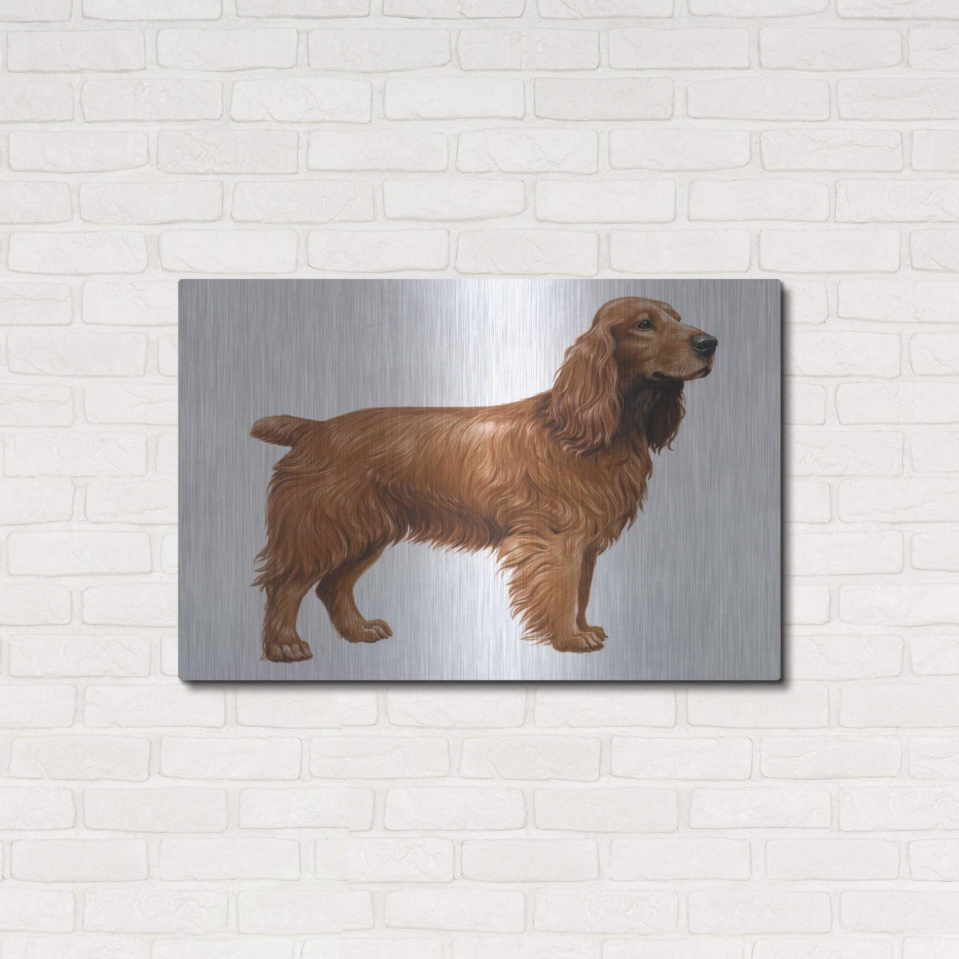 Luxe Metal Art 'Cocker Spaniel' by Harro Maass, Metal Wall Art,36x24