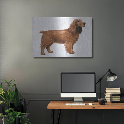 Luxe Metal Art 'Cocker Spaniel' by Harro Maass, Metal Wall Art,36x24