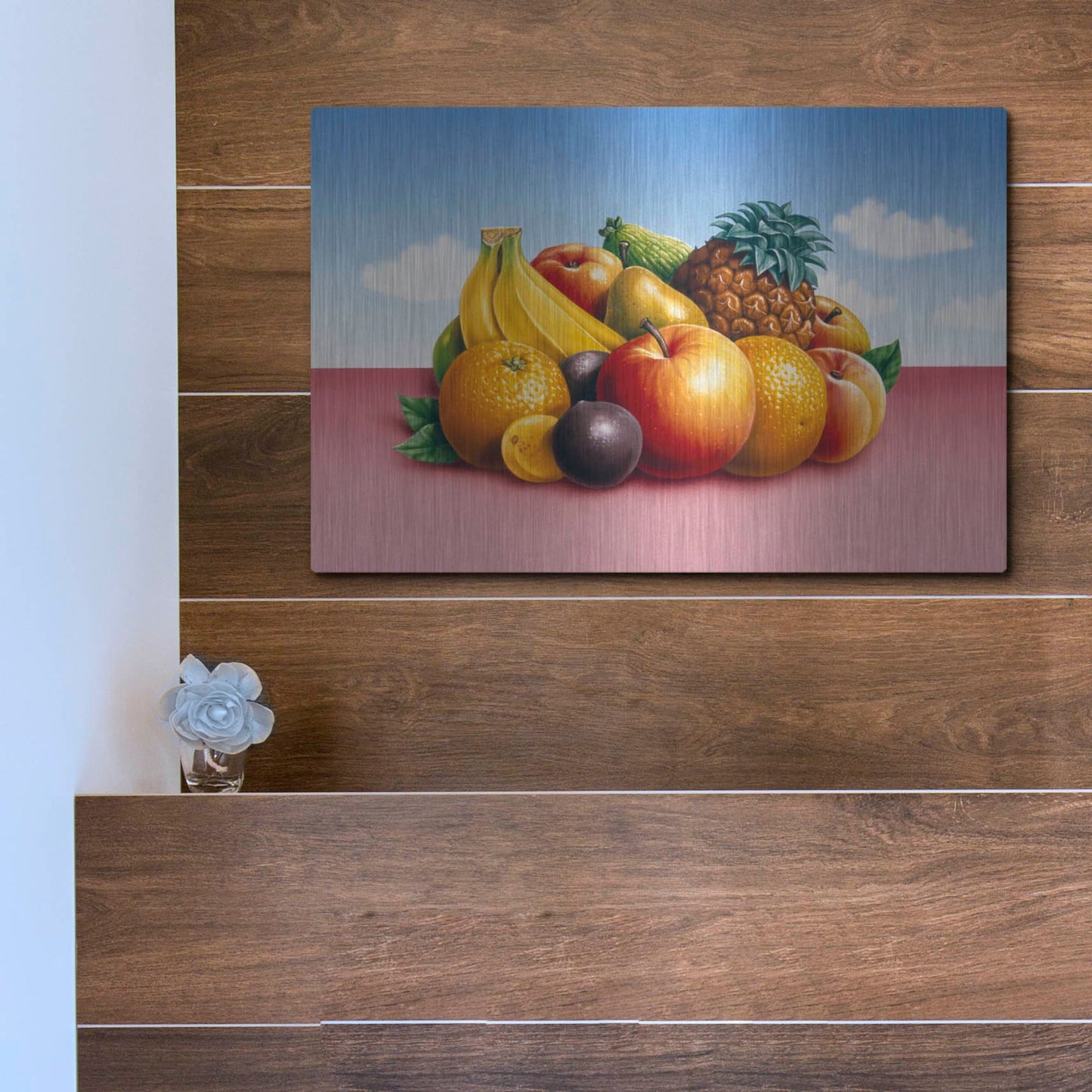 Luxe Metal Art 'Fruit 2' by Harro Maass, Metal Wall Art,16x12
