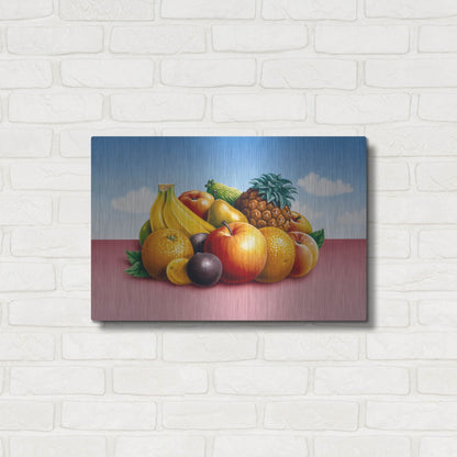Luxe Metal Art 'Fruit 2' by Harro Maass, Metal Wall Art,24x16