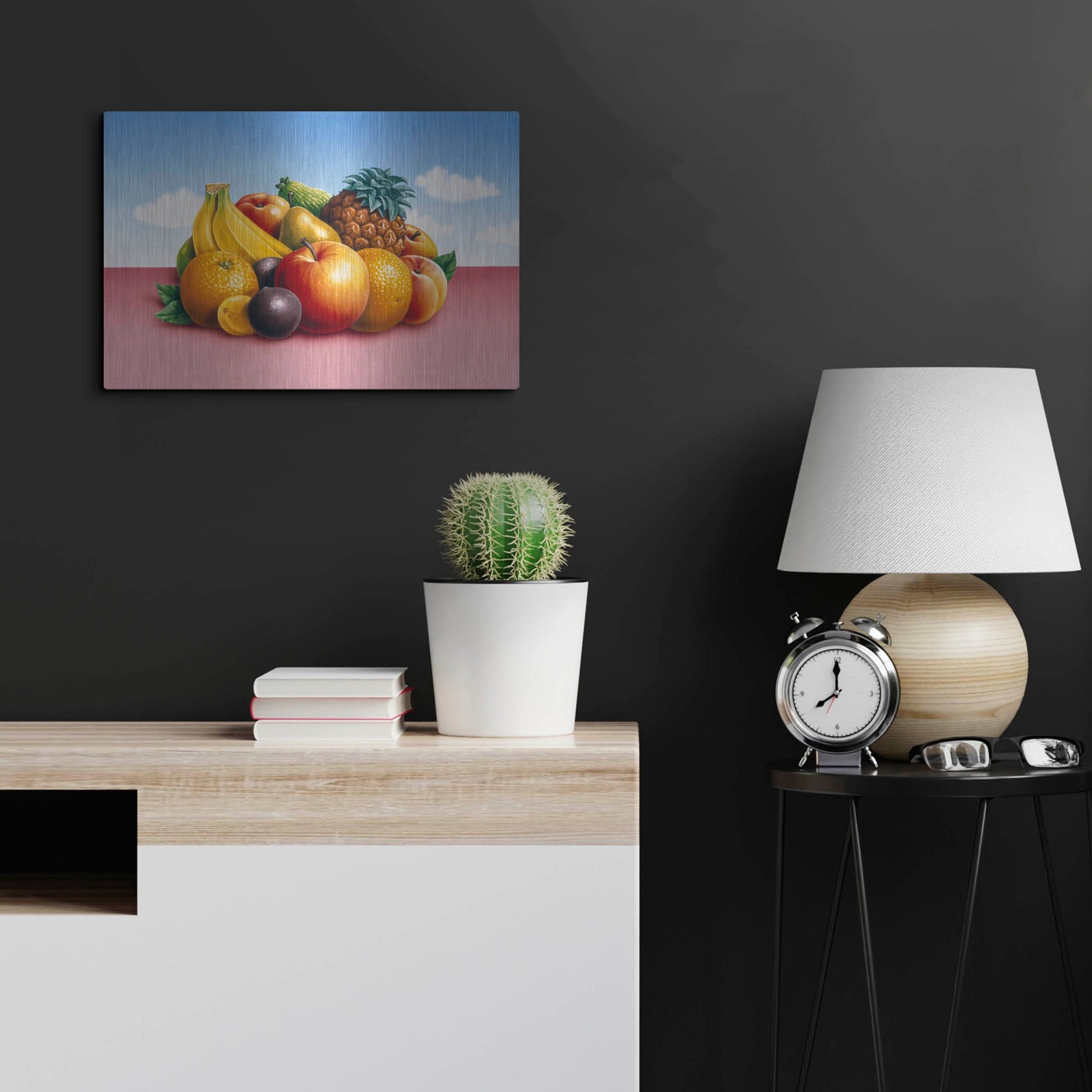 Luxe Metal Art 'Fruit 2' by Harro Maass, Metal Wall Art,24x16