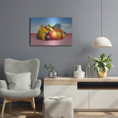 Luxe Metal Art 'Fruit 2' by Harro Maass, Metal Wall Art,24x16