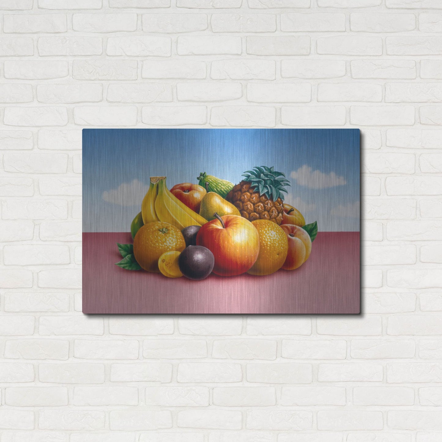 Luxe Metal Art 'Fruit 2' by Harro Maass, Metal Wall Art,36x24