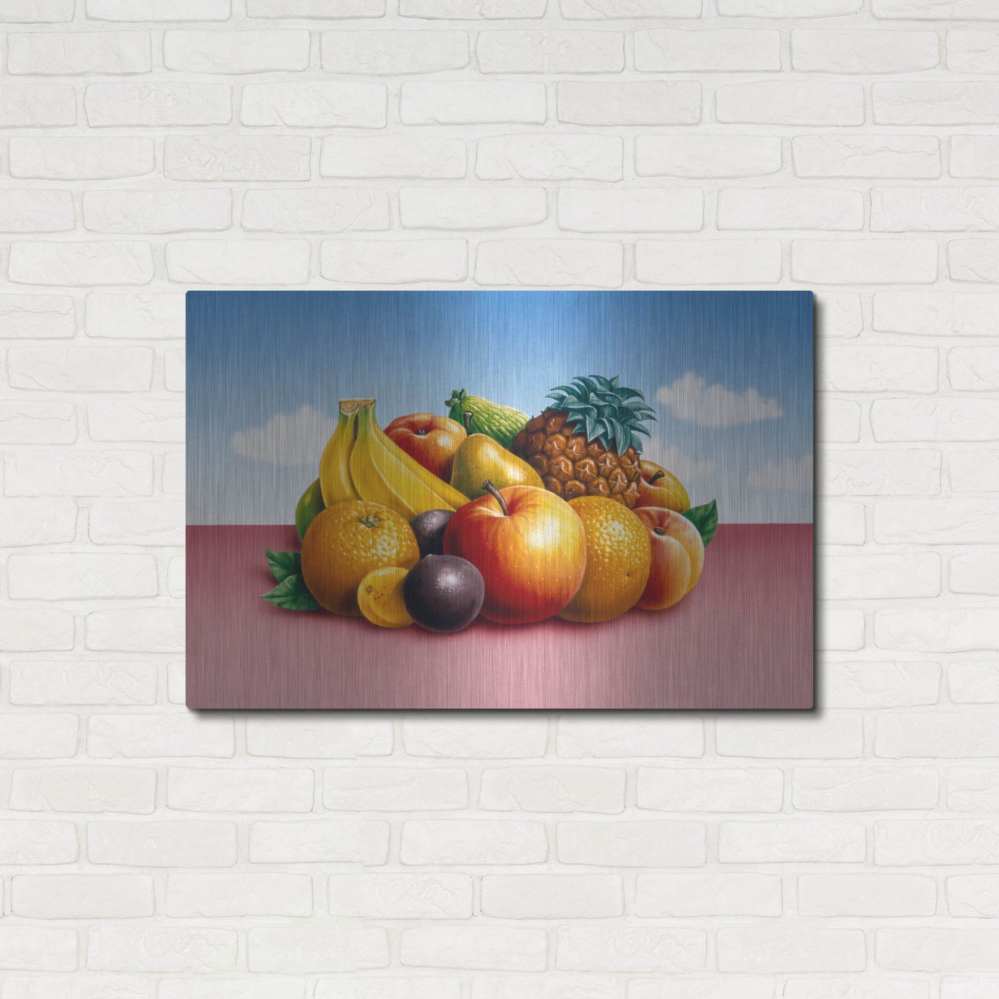 Luxe Metal Art 'Fruit 2' by Harro Maass, Metal Wall Art,36x24