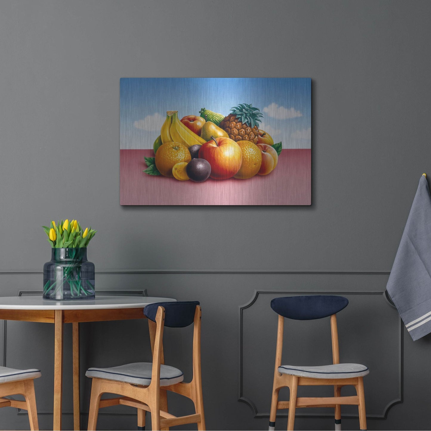 Luxe Metal Art 'Fruit 2' by Harro Maass, Metal Wall Art,36x24
