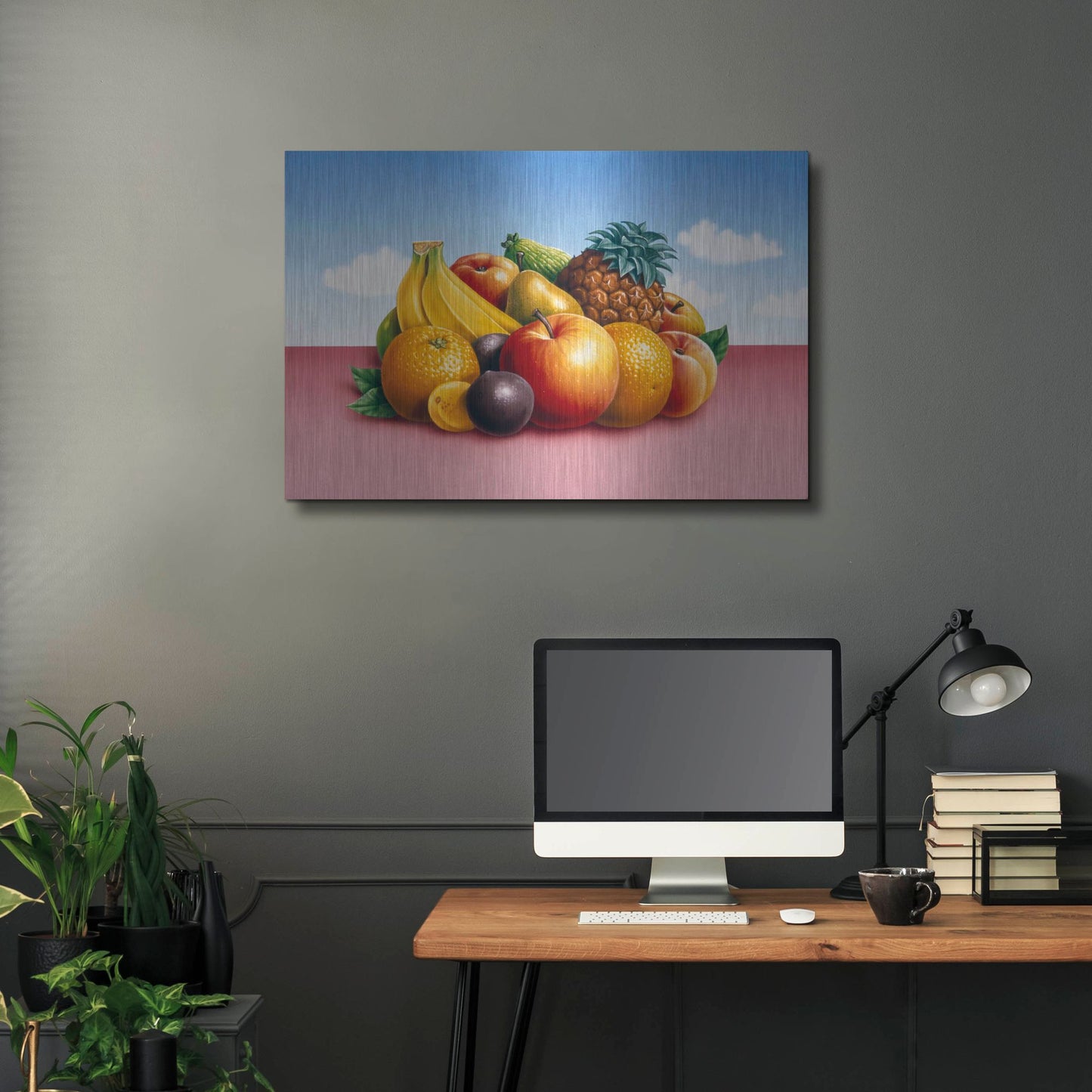 Luxe Metal Art 'Fruit 2' by Harro Maass, Metal Wall Art,36x24