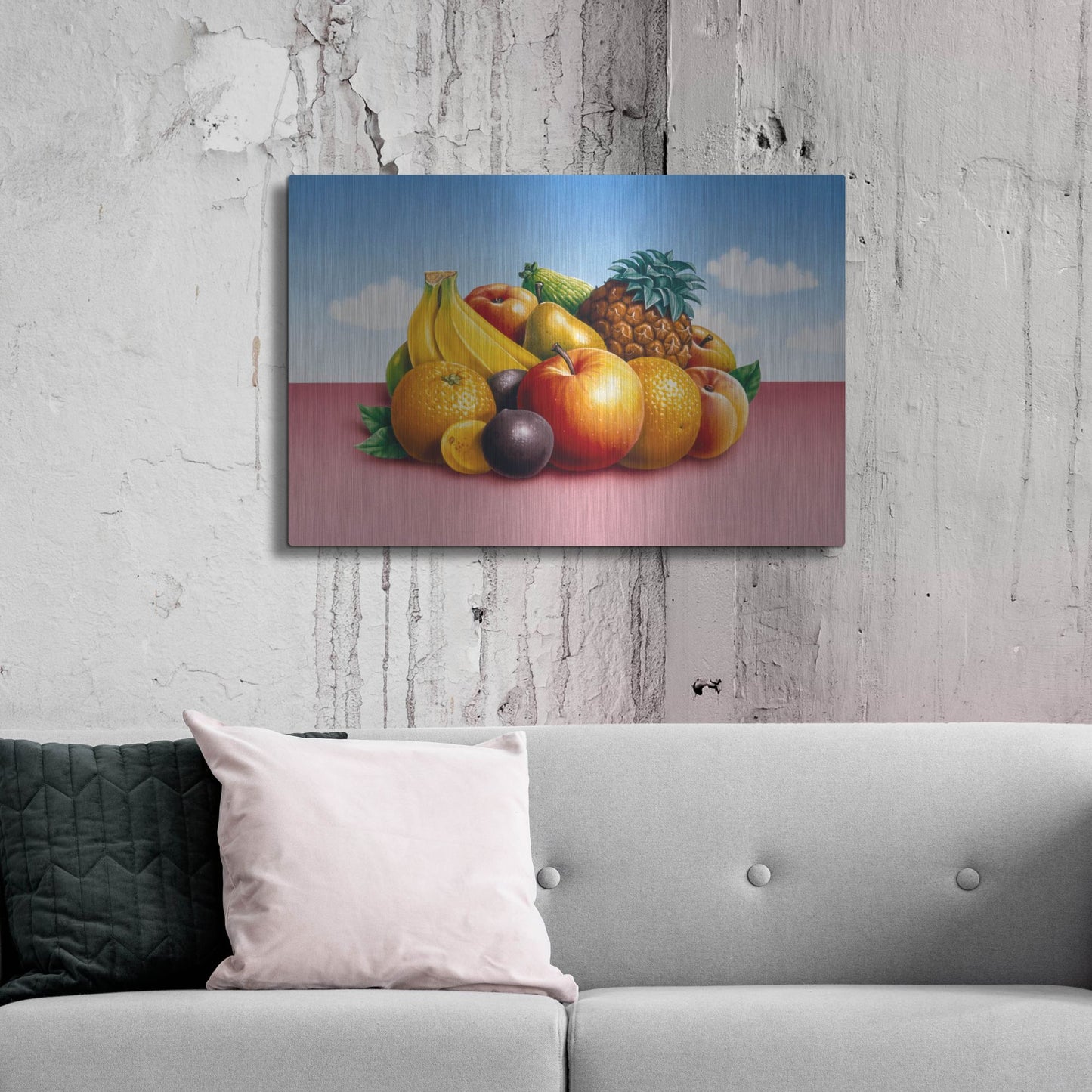 Luxe Metal Art 'Fruit 2' by Harro Maass, Metal Wall Art,36x24