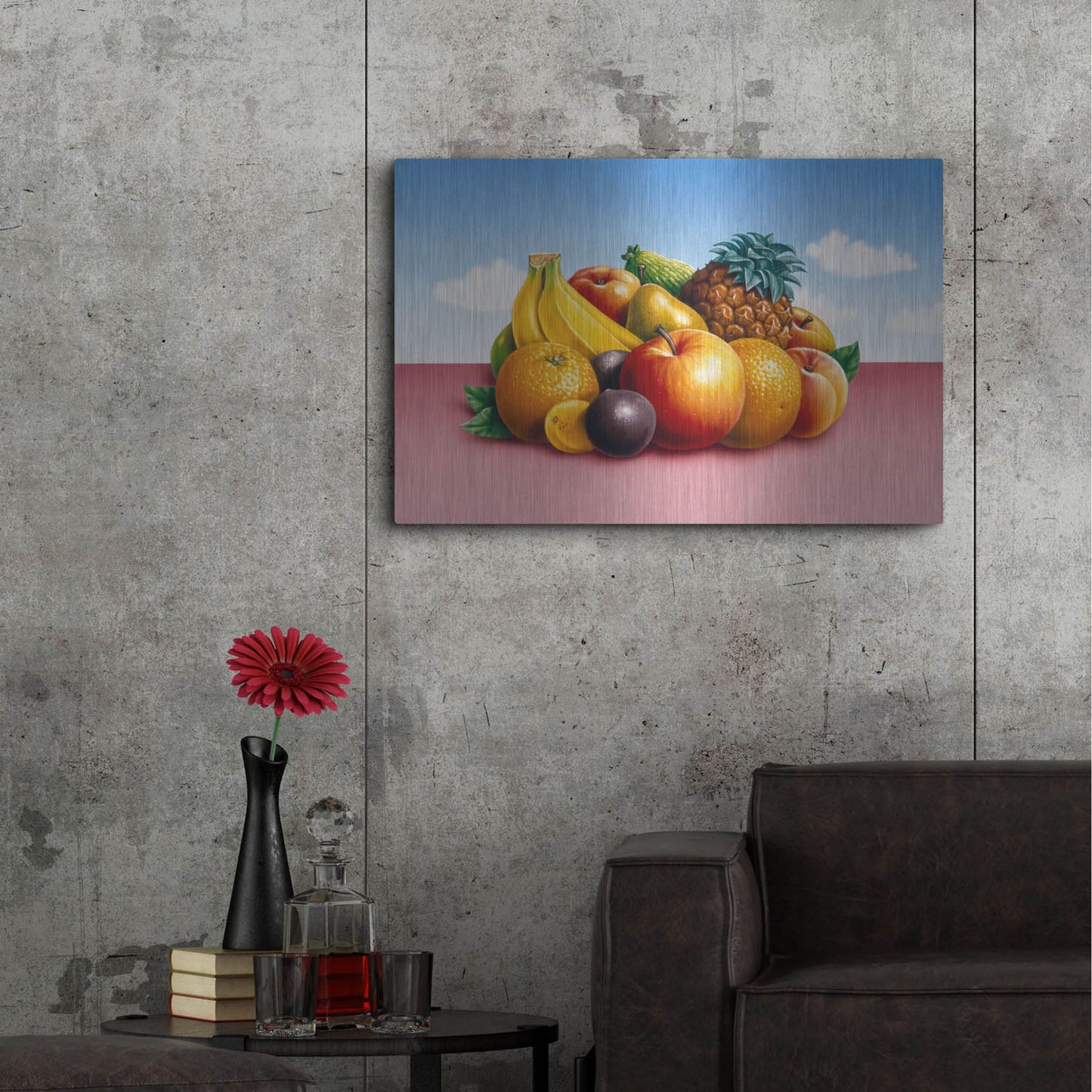 Luxe Metal Art 'Fruit 2' by Harro Maass, Metal Wall Art,36x24