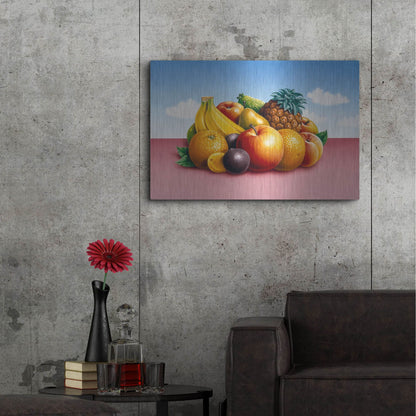 Luxe Metal Art 'Fruit 2' by Harro Maass, Metal Wall Art,36x24