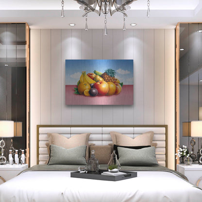 Luxe Metal Art 'Fruit 2' by Harro Maass, Metal Wall Art,36x24