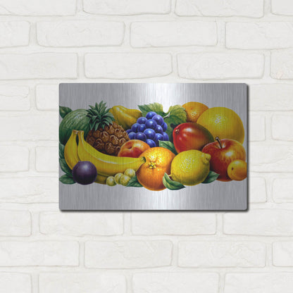 Luxe Metal Art 'Fruit' by Harro Maass, Metal Wall Art,16x12