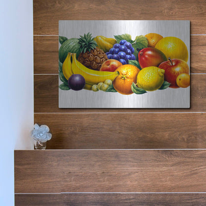 Luxe Metal Art 'Fruit' by Harro Maass, Metal Wall Art,16x12