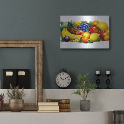 Luxe Metal Art 'Fruit' by Harro Maass, Metal Wall Art,16x12