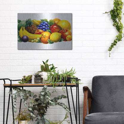 Luxe Metal Art 'Fruit' by Harro Maass, Metal Wall Art,16x12