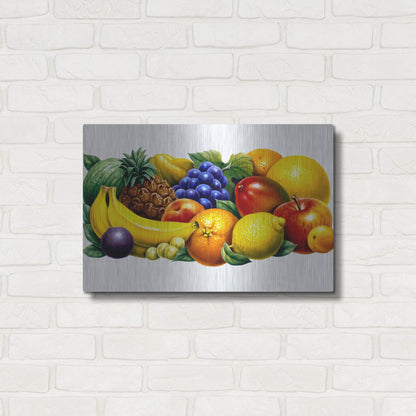 Luxe Metal Art 'Fruit' by Harro Maass, Metal Wall Art,24x16