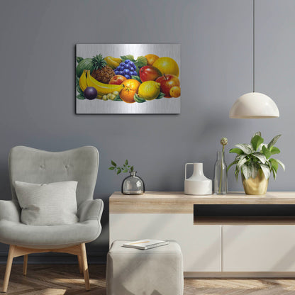 Luxe Metal Art 'Fruit' by Harro Maass, Metal Wall Art,24x16