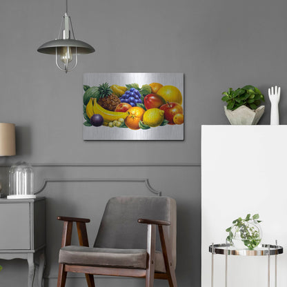 Luxe Metal Art 'Fruit' by Harro Maass, Metal Wall Art,24x16